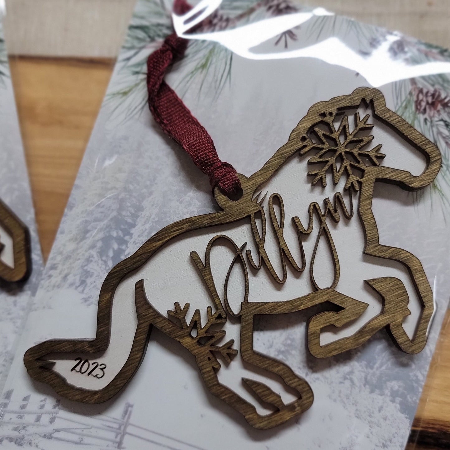 Custom Snowflake Themed Ornament